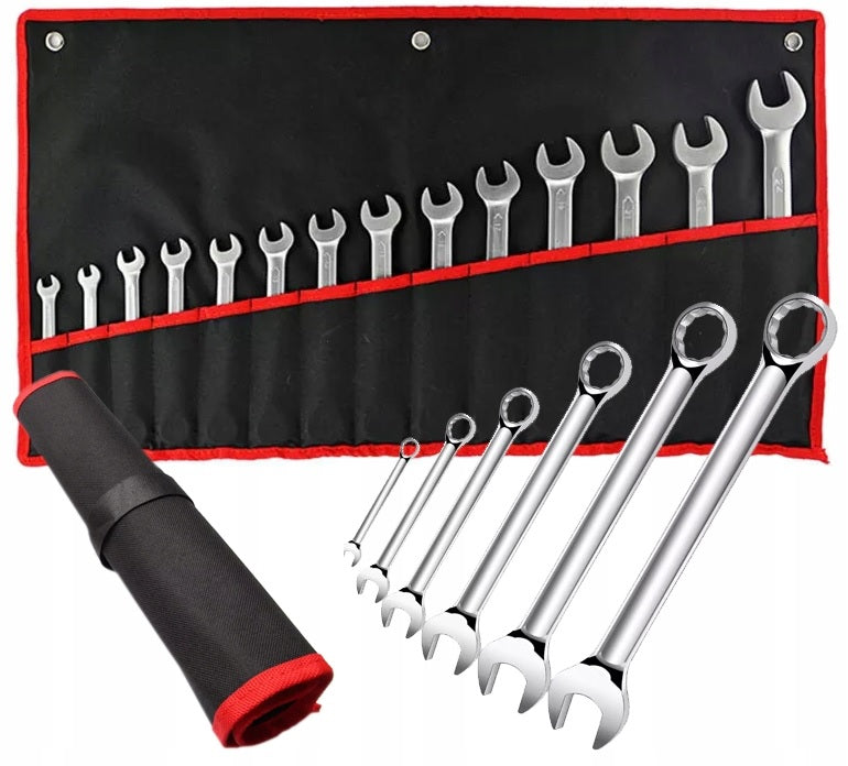 Set 14 chei fixe, Zola, 8-24 mm, otel crom-vanadiu, cu husa de depozitare Set 14 chei fixe, Zola, 8-24 mm, otel crom-vanadiu, cu husa de depozitare